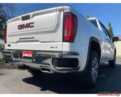 Flowmaster FlowFX 3.5 inch & 2.5 inch Stainless Steel Dual Rear Exit Catback Exhaust System GM Silverado | Sierra 1500 6.2L V8 2019-2021 - 717890