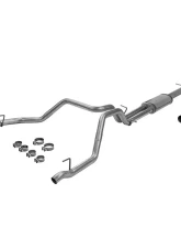 Flowmaster FlowFX 3.5 inch & 2.5 inch Stainless Steel Dual Rear Exit Catback Exhaust System GM Silverado | Sierra 1500 6.2L V8 2019-2021                                     - 717890 - Image 11