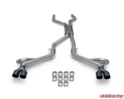 Flowmaster FlowFX Stainless Steel Catback Dual Rear Exit Exhaust System w/ Black Tips Ford Explorer | Lincoln Aviator 2020-2023 - 717999