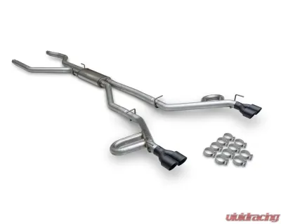 Flowmaster FlowFX Stainless Steel Catback Dual Rear Exit Exhaust System w/ Black Tips Ford Explorer | Lincoln Aviator 2020-2023 - 717999