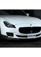 Leap Design Carbon Fiber Front Half Spoiler Maserati Quattroporte 2014-2016                                     - LPD-FH-CF-QTPTE - Image 2