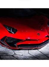 Leap Design Carbon Fiber Front Spoiler Lamborghini Aventador LP750-4SV 2015-2017                                     - LPD-FS-CF-LP750 - Image 2
