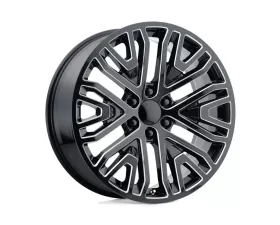 Performance Replicas PR197 Wheel 24x10 6x5.5 31mm Gloss Black Milled