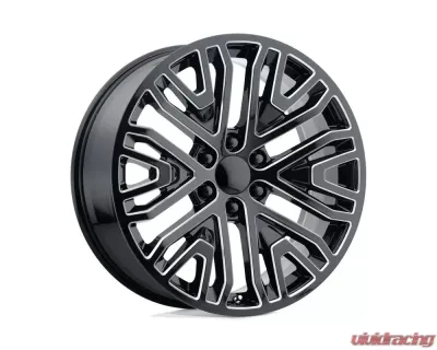Performance Replicas PR197 Wheel 24x10 6x5.5 31mm Gloss Black Milled - 197M-2415831