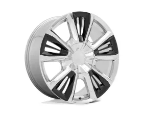 Performance Replicas PR212 Wheel 22x9 6x5.5 28mm Chrome w/Gloss Black Accents