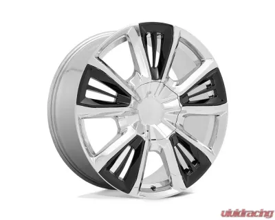 Performance Replicas PR212 Wheel 22x9 6x5.5 28mm Chrome w/Gloss Black Accents - 212CG-2295828
