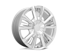 Performance Replicas PR212 Wheel 22x9 6x5.5 28mm Silver w/Chrome Accents