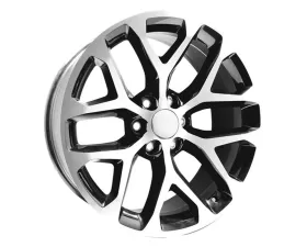 OE Creations PR177 Wheel 24x10 6x139.7 24mm Gloss Black Machined Face