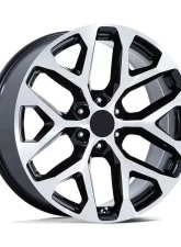 OE Creations PR177 Wheel 20x9 6x139.7 24mm Gloss Black Machined Face                                     - 177BM-295824 - Image 3