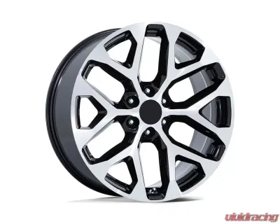 OE Creations PR177 Wheel 20x9 6x139.7 24mm Gloss Black Machined Face - 177BM-295824