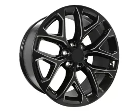 OE Creations PR177 Wheel 24x10 6x139.7 24mm Gloss Black Milled