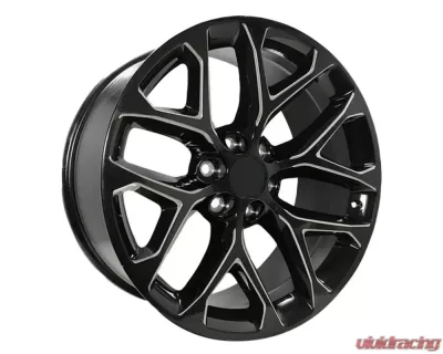 OE Creations PR177 Wheel 24x10 6x139.7 24mm Gloss Black Milled - 177M-2415824