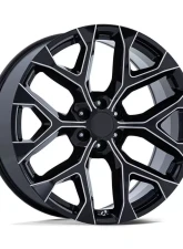 OE Creations PR177 Wheel 20x9 6x139.7 24mm Gloss Black Milled                                     - 177M-295824 - Image 3