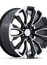Performance Replicas PR211 Wheel 22x9 6x5.5 28mm Gloss Black Machined Face                                     - 211BM-2295828 - Image 3
