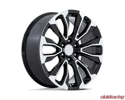 Performance Replicas PR211 Wheel 22x9 6x5.5 28mm Gloss Black Machined Face - 211BM-2295828