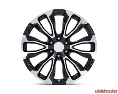 Performance Replicas PR211 Wheel 22x9 6x5.5 28mm Gloss Black Machined Face - 211BM-2295828