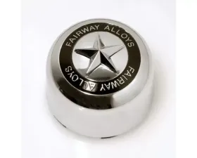 Fairway Alloys Chrome Pop-In Style Star Cap