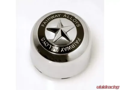 Fairway Alloys Chrome Pop-In Style Star Cap - FA-9904