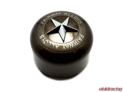Fairway Alloys Gloss Bronze Pop-In Style Star Cap - FA-9907