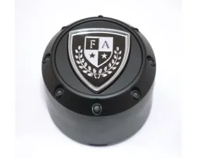 Fairway Alloys Flat Matte Black Pop-In Style Crest Cap