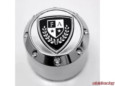 Fairway Alloys Chrome Pop-In Style Crest Cap - FA-9909