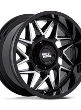 Moto Metal MO812 Turbine Wheel 20x10 5x127 -18mm Gloss Black w/Machined Face                                     - MO812BD20105018N - Image 3