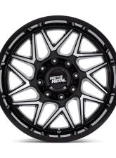 Moto Metal MO812 Turbine Wheel 20x10 5x127 -18mm Gloss Black w/Machined Face                                     - MO812BD20105018N - Image 3