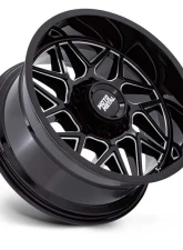 Moto Metal MO812 Turbine Wheel 20x9 5x127 20mm Gloss Black Milled                                     - MO812BE20905020 - Image 2