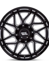 Moto Metal MO812 Turbine Wheel 20x9 5x127 20mm Gloss Black Milled                                     - MO812BE20905020 - Image 3
