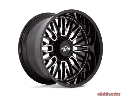 Moto Metal MO809 Stinger Wheel 22x12 Blank -44mm Gloss Black Machined - MO809BD22120044N