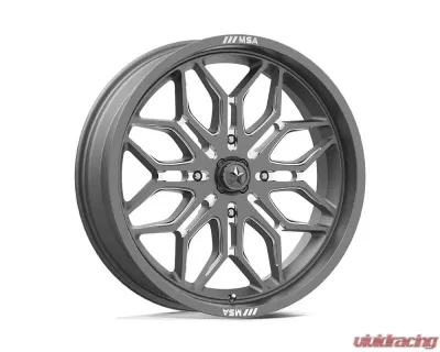 MSA Offroad Wheels M47 Sniper Wheel 24x7 4x137 10mm Gunmetal Milled - MA047AX24704810