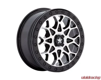 MSA Offroad Wheels M48 Portal Beadlock Wheel 15x6 4x156 38mm Gloss Black Machined W Gb Ring - MA048BD15604438