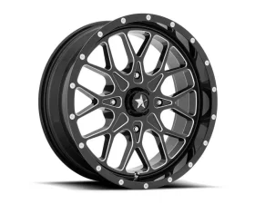 MSA Offroad Wheels M45 Portal Wheel 14x7 4x110 10mm Gloss Black Milled