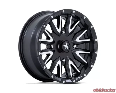 MSA Offroad M49 Creed Wheel 14x7 4x110 10mm Matte Black Machined - MA049MD14704010