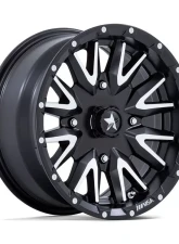 MSA Offroad M49 Creed Wheel 15x7 4x137 10mm Matte Black Machined                                     - MA049MD15704810 - Image 3