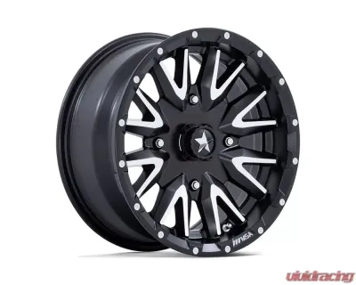MSA Offroad M49 Creed Wheel 15x7 4x137 10mm Matte Black Machined - MA049MD15704810