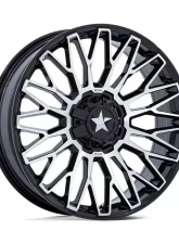 MSA Offroad M50 Clubber Wheel 14x7 4x137/4x156 10mm Gloss Black Machined                                     - MA050BD14704A10 - Image 3