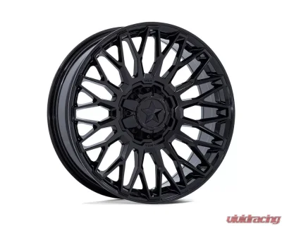 MSA Offroad M50 Clubber Wheel 14x7 4x137/4x156 10mm Gloss Black - MA050BX14704A10