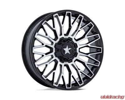 MSA Offroad Wheels M50 Clubber Wheel 15x7 5x114.3 10 Gloss Black Machined - MA050BD15701210