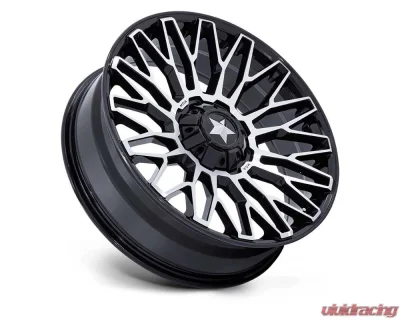 MSA Offroad Wheels M50 Clubber Wheel 15x7 5x114.3 10 Gloss Black Machined - MA050BD15701210