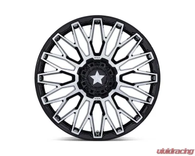 MSA Offroad Wheels M50 Clubber Wheel 15x7 5x114.3 10 Gloss Black Machined - MA050BD15701210