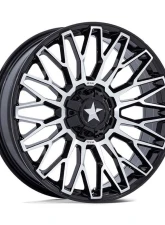 MSA Offroad Wheels M50 Clubber Wheel 24x7 5x114.3 0 Gloss Black Machined                                     - MA050BD24701200 - Image 3