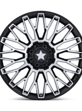 MSA Offroad Wheels M50 Clubber Wheel 24x7 5x114.3 0 Gloss Black Machined                                     - MA050BD24701200 - Image 3