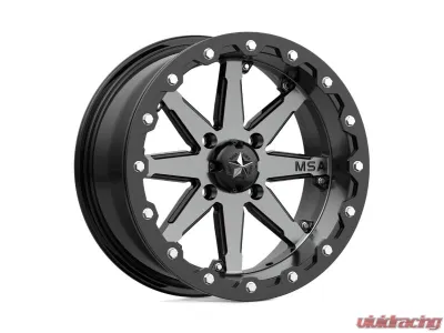 MSA Offroad M21 Lok Beadlock Wheel 14x7 4x156 0mm Gunmetal Black - MA-2104756