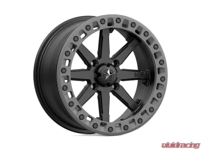 MSA Offroad M31 Lok2 Beadlock Wheel 15x7 4x110 0mm Black Grey Ring - MA-3105710