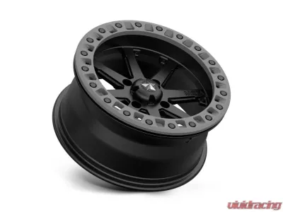 MSA Offroad M31 Lok2 Beadlock Wheel 15x7 4x110 0mm Black Grey Ring - MA-3105710