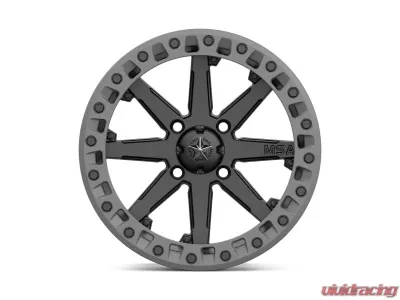 MSA Offroad M31 Lok2 Beadlock Wheel 15x7 4x110 0mm Black Grey Ring - MA-3105710