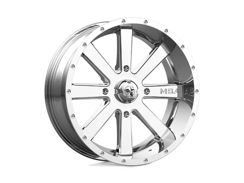 MSA Offroad M34 Flash Wheel 24x7 4x156 0mm Chrome - MA-34024756C