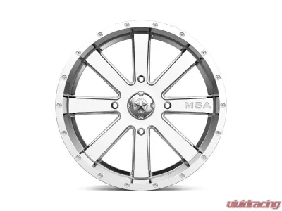 MSA Offroad M34 Flash Wheel 24x7 4x156 0mm Chrome - MA-34024756C