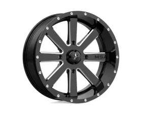 MSA Offroad M34 Flash Wheel 24x7 4x137 0mm Gloss Black Milled